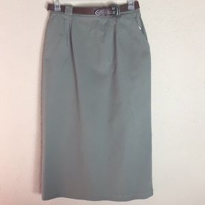 NWT Westbound Lightweight Belted Cotton Skirt
